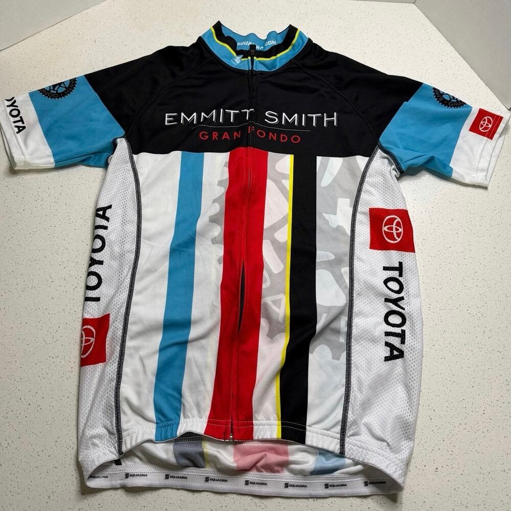 Emmitt Smith Gran Fondo cycling jersey Squadra Size Large Unisex Toyota
